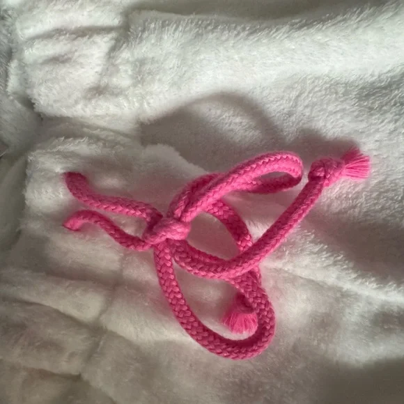 HELLO KITTY-Imported (NWT) Women's White & Pink Plush Shorts - Picture 5 of 12